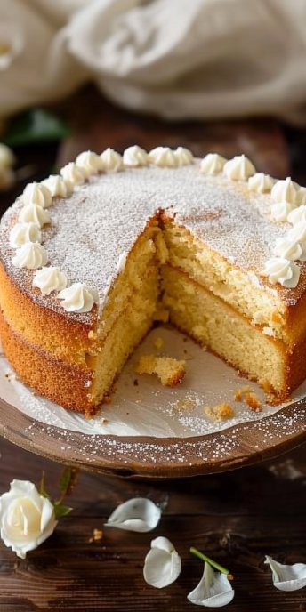 Pastel de vainilla casero