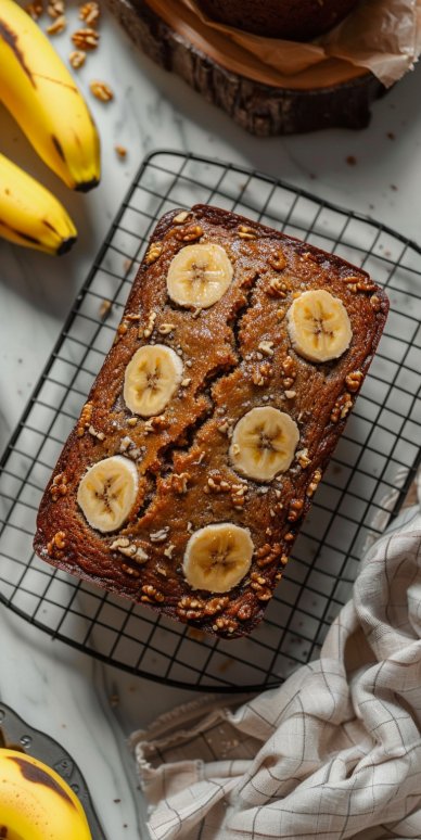 Bizcocho de manzana, nueces y canela