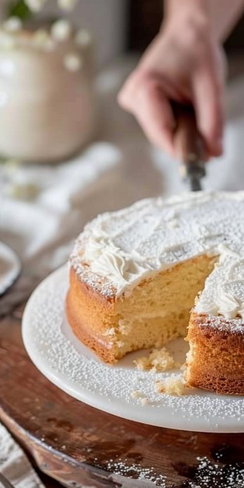 Pastel de vainilla casero
