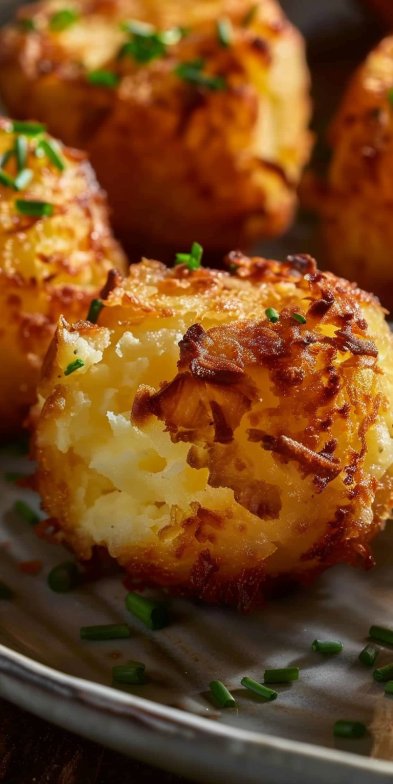 Bocaditos de Queso con Puré de Papas Restantes