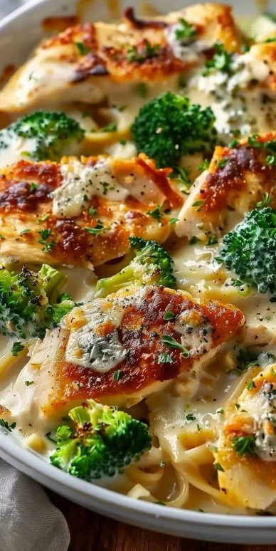 Alfredo Pollo Brócoli Queso