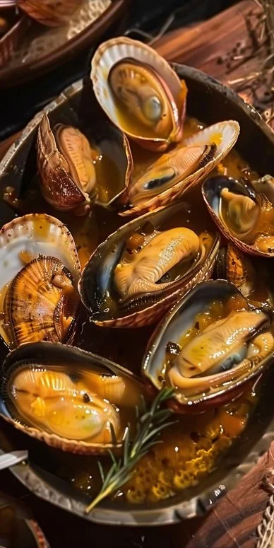 Almejas a la marinera - receta gallega