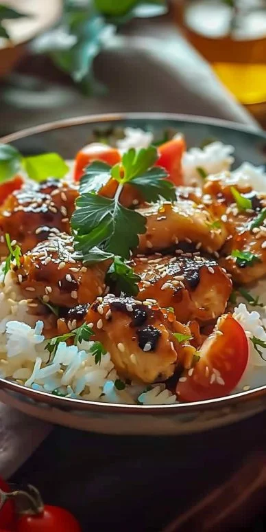 Arroz Coco Pollo Fácil