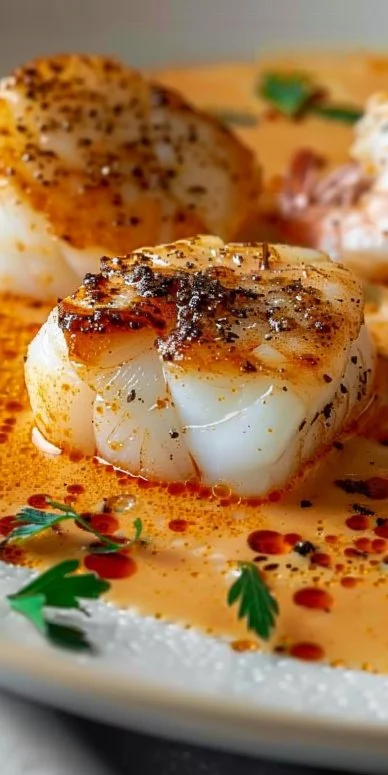 Bacalao en Salsa Cremosa de Gambas y Piquillos