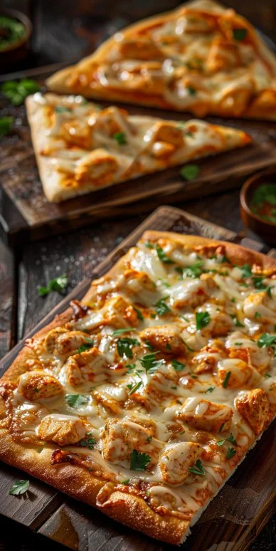 Búfalo pollo pan pita queso