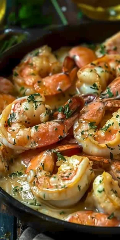 Cassolette Mariscos deliciosa con mariscos frescos y especias sabrosas.