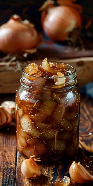 Cebollas Caramelizadas en Bote