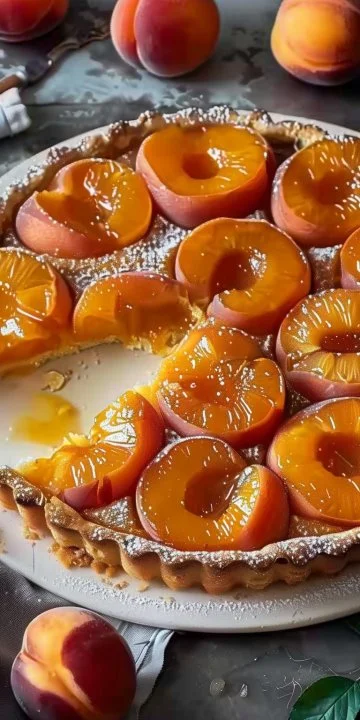 Clafoutis de Albaricoque fácil preparado con fruta fresca y un toque dulce.