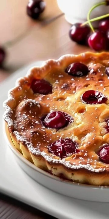 Clafoutis de cerezas clásico
