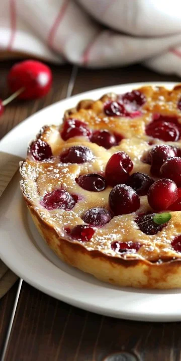 Clafoutis de cerezas clásico