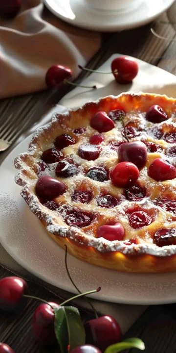 Clafoutis de cerezas clásico