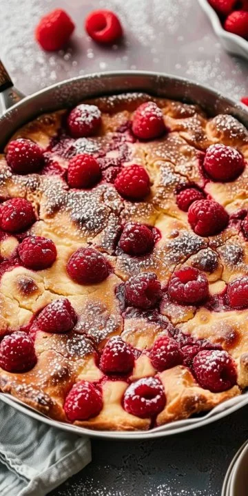 Clafoutis de frambuesa