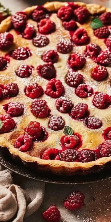 Clafoutis de frambuesa