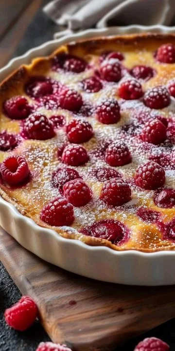 Clafoutis de Frambuesas