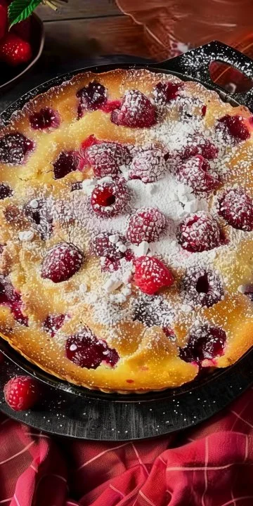 Clafoutis de frambuesas de Christophe Felder