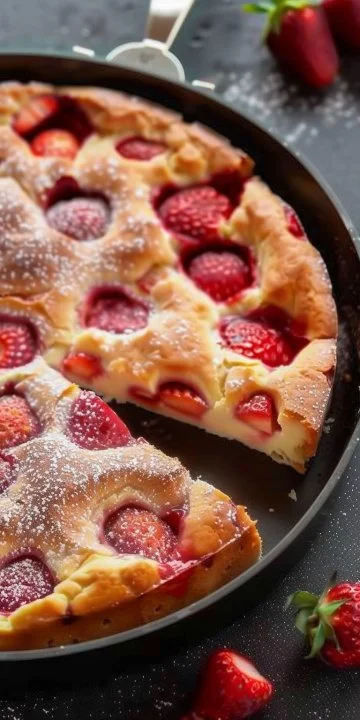 Clafoutis de fresas