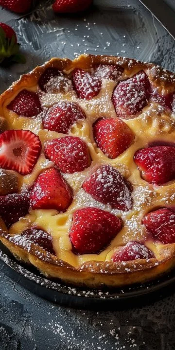 Clafoutis de fresas