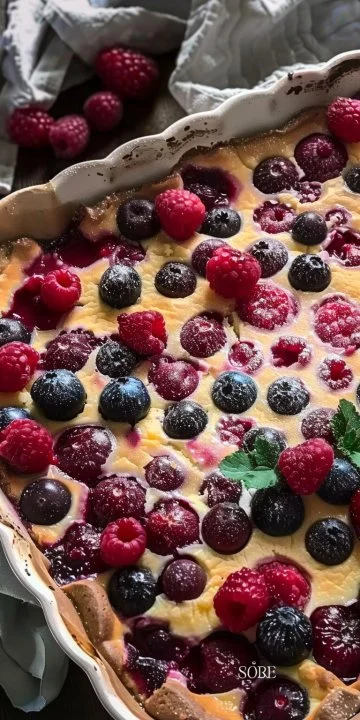 Clafoutis de Frutas Rojas