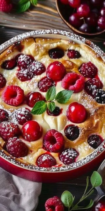 Clafoutis de Frutas Rojas