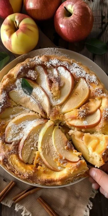 Clafoutis de manzana y canela