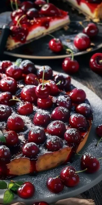 Clafoutis de Ruibarbo Light