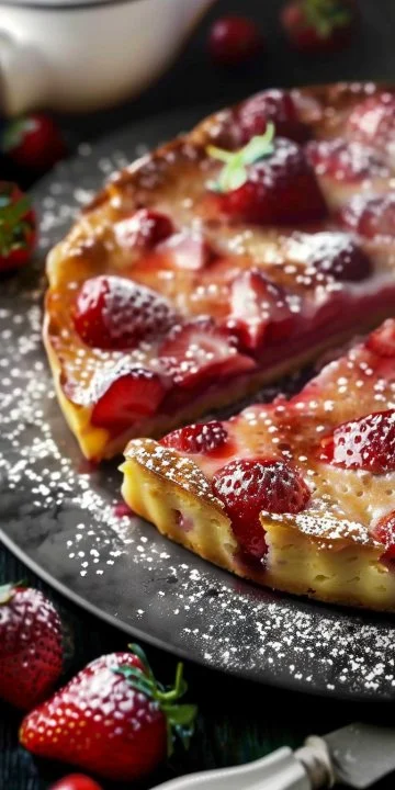 Clafoutis Ligero de Fresas: Un Postre Francés Irresistible