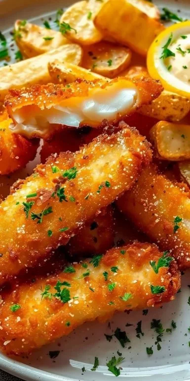 Dedos de pescado y papas