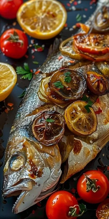 Dorada al Horno con Verduras