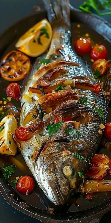 Dorada al Horno con Verduras