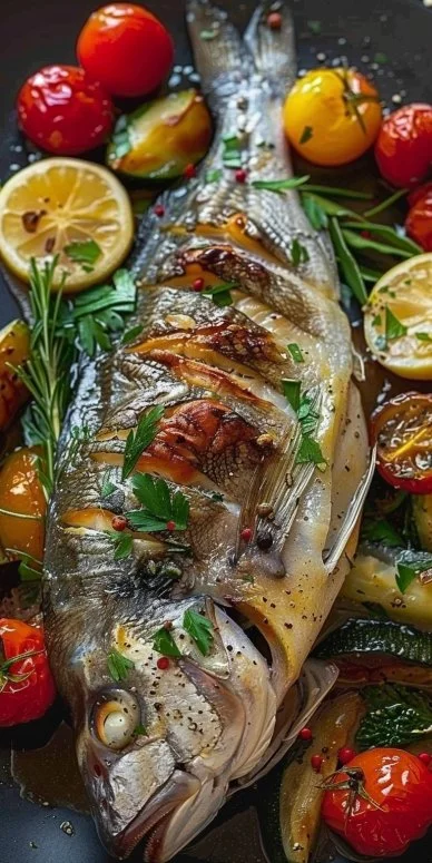 Dorada al Horno con Verduras