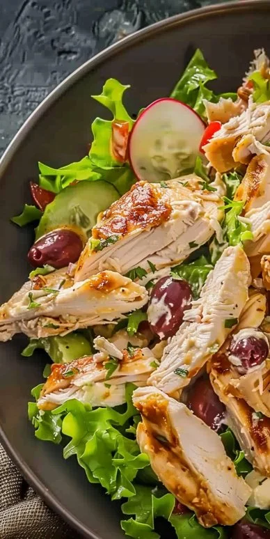 Ensalada cremosa de pollo