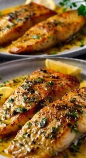 Filete de Pescado con Salsa de Mostaza