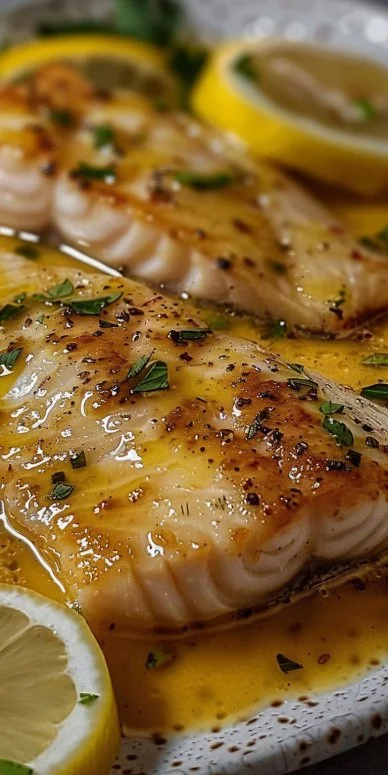 Filete de Pescado con Salsa de Mostaza y Limón