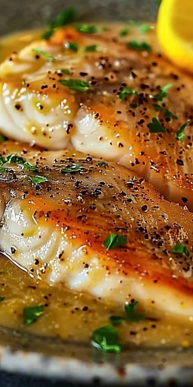 Filete de Pescado con Salsa de Mostaza y Limón