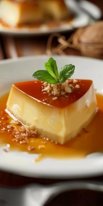 Flan de coco con caramelo