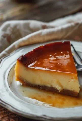 Un delicioso flan de huevos cremoso, listo para disfrutar.