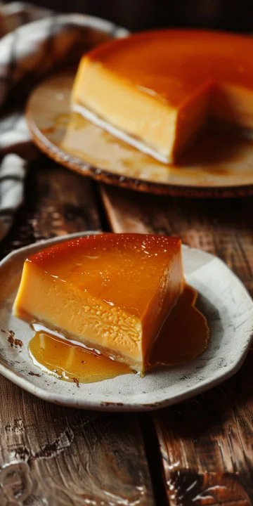 Delicioso Flan de Huevos Cremoso, un postre tradicional y suave.