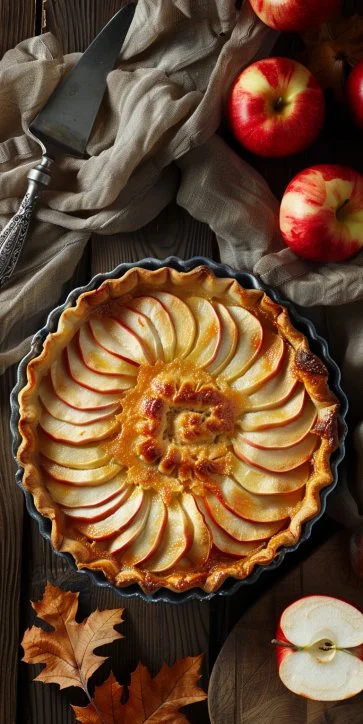 Flan de Manzana Delicioso