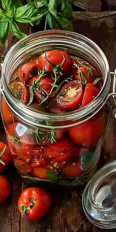 Homemade Marinated Tomatoes