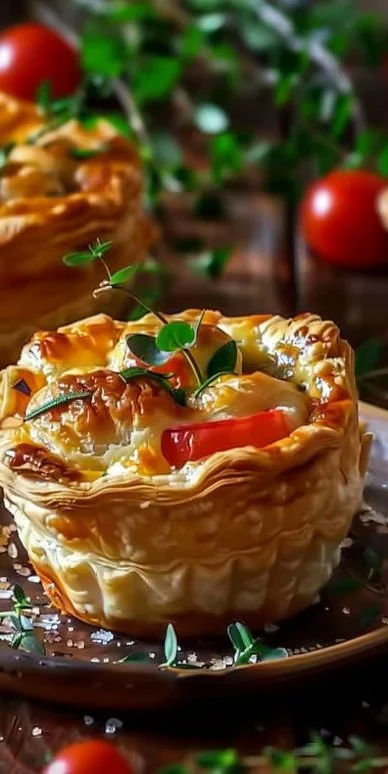 Mini pastelitos de pollo fáciles