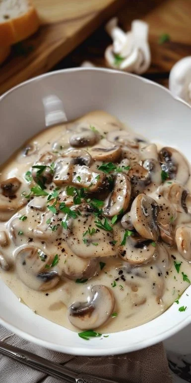 Mushroom and Cream Sauce