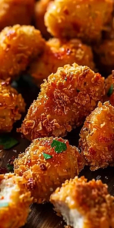 Nuggets crujientes al horno jugosos y sabrosos, ideales para cualquier ocasión.