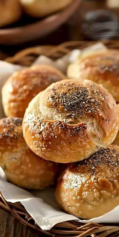 Panecillos de centeno y yogur