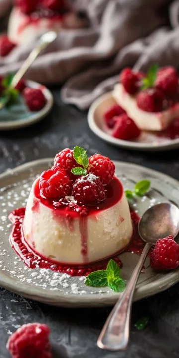 Panna Cotta de Frambuesa
