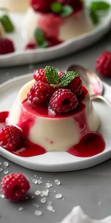 Panna Cotta de Frambuesa