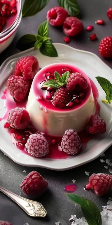 Panna Cotta de Frambuesa