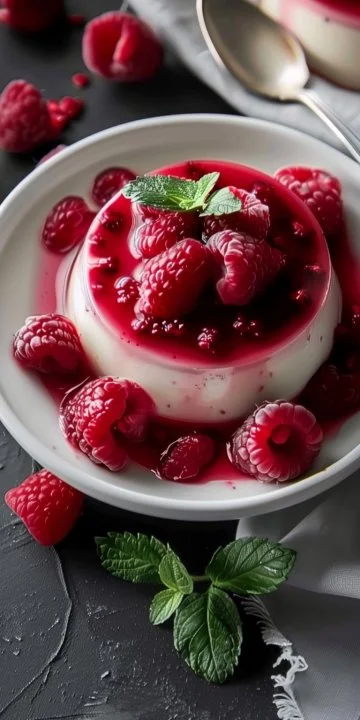 Panna Cotta de Frambuesa