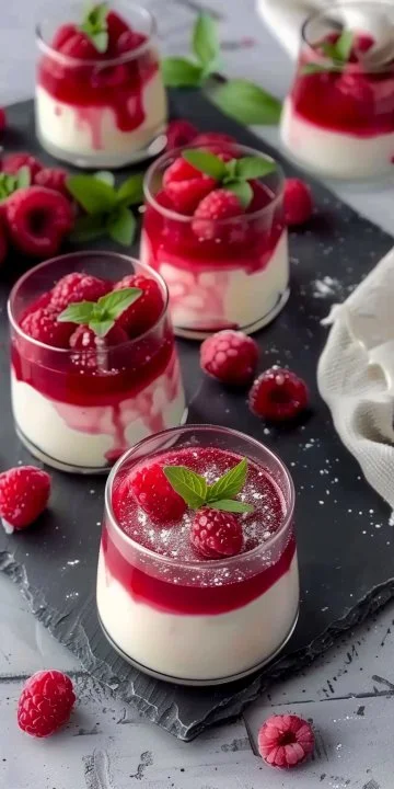 Panna Cotta Frambuesa Vainilla