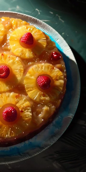 Pastel de piña invertido