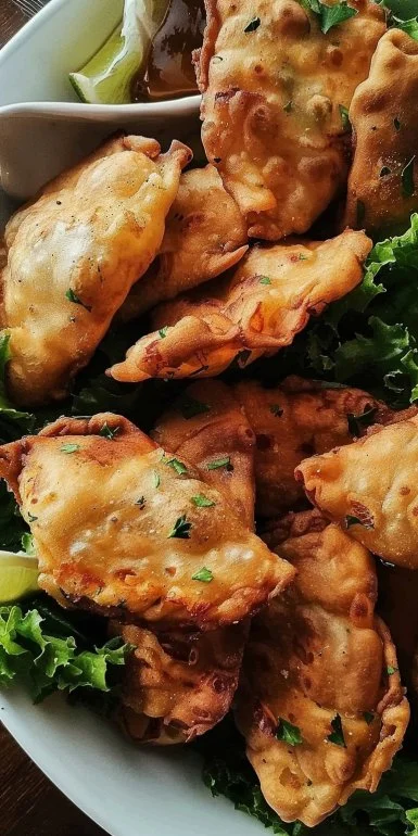 Pescadillas crujientes rellenas de pescado y especias